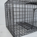 Medium Animal Cage Trap Black Powder Coated Metal Trap Manufactory